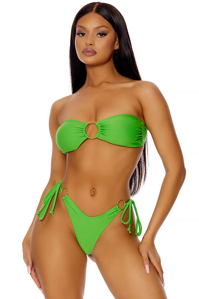 Sun Daze 2 Piece Bikini - Neon Green