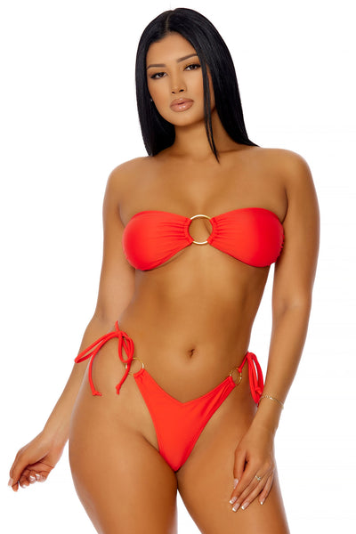 Sun Daze 2 Piece Bikini - Red