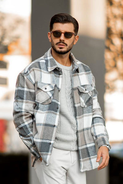 Wanted Plaid Shacket - Tan/Multi