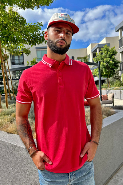 Wilson Short Sleeve Polo - Red